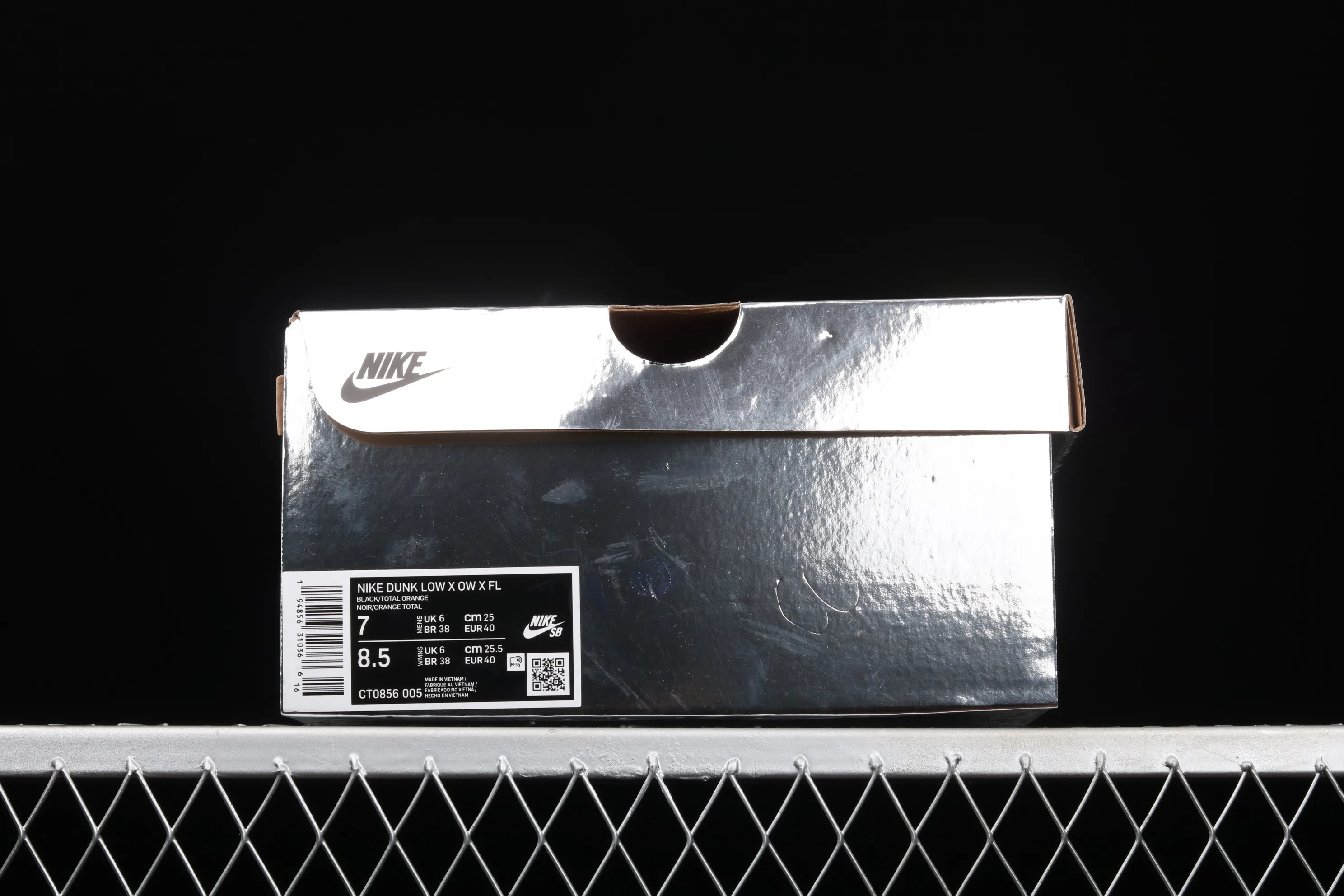 All Categories Nk SB Dunk Series Nk SB Dunk Low Low-top sneakers OF x Futura x Nike Dunk Low "Black Orange" Three-party joint black orange deconstruction Nike sneakers CT0856-005 X